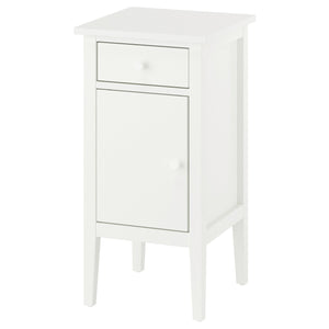 GULLABERG bedside table, with 1 drawer with door/white, 38x40x75 cm