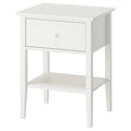 GULLABERG bedside table, with 1 drawer with shelf/white, 53x43x69 cm