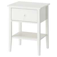 GULLABERG bedside table, with 1 drawer with shelf/white, 53x43x69 cm