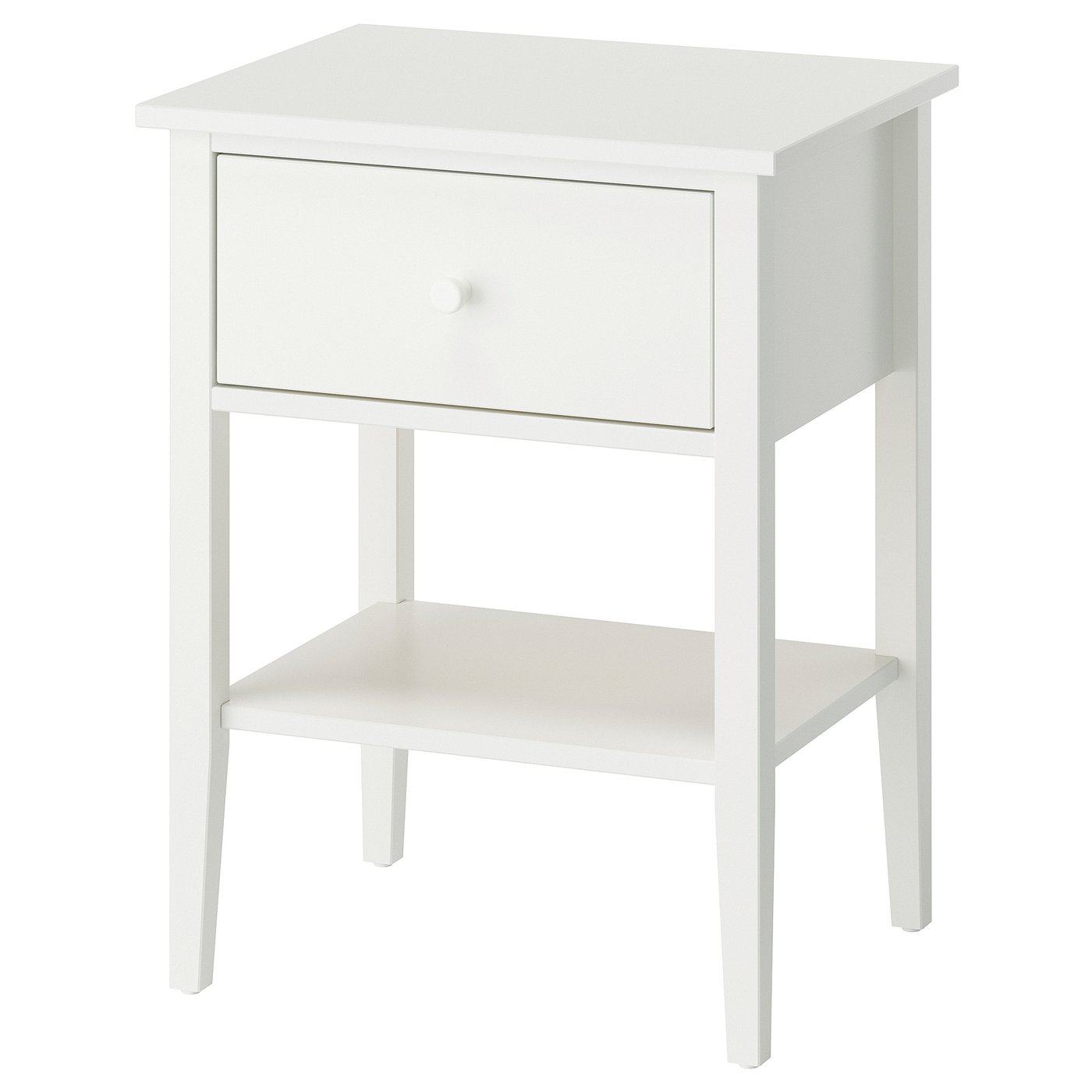 GULLABERG bedside table, with 1 drawer with shelf/white, 53x43x69 cm