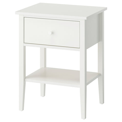 GULLABERG bedside table, with 1 drawer with shelf/white, 53x43x69 cm