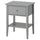 GULLABERG bedside table, with 1 drawer with shelf/grey, 53x43x69 cm
