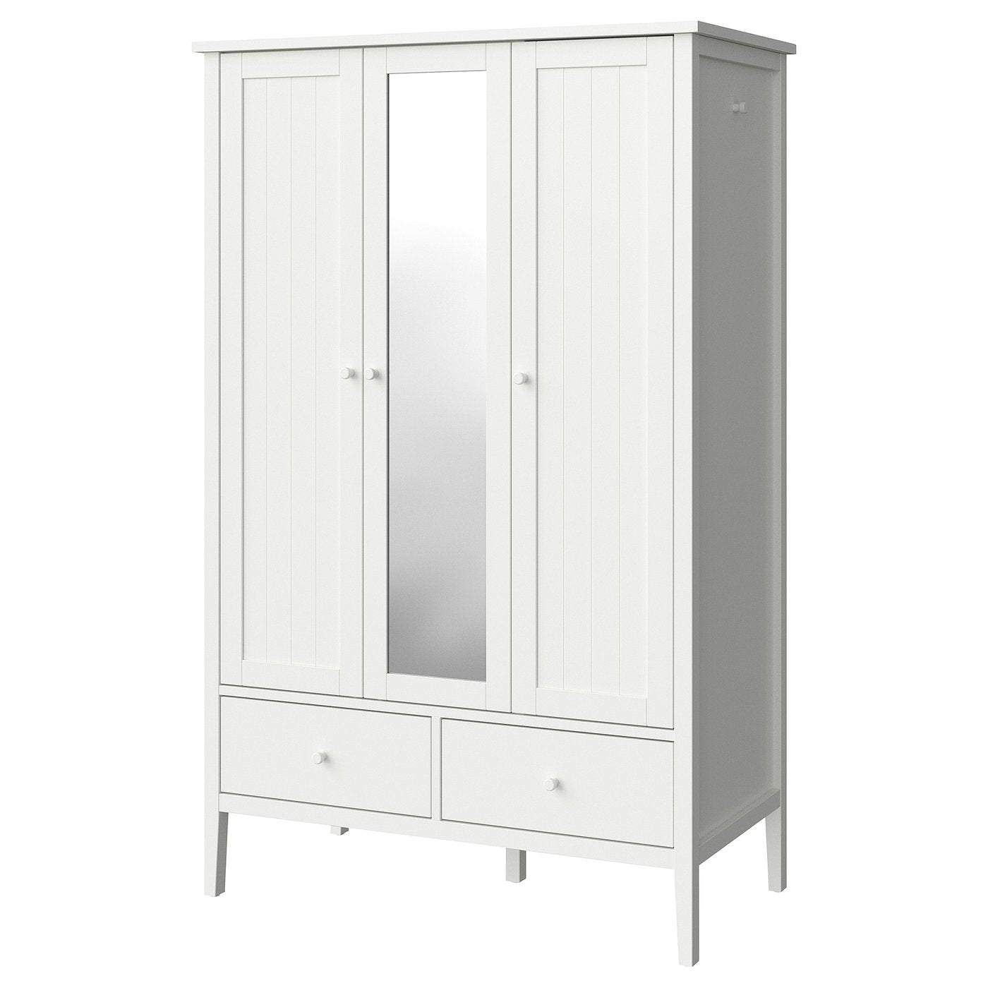 GULLABERG wardrobe, white, 128x64x201 cm
