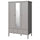GULLABERG wardrobe, grey, 128x64x201 cm