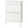 GULLABERG shoe cabinet with 2 compartments, white, 88x30x122 cm