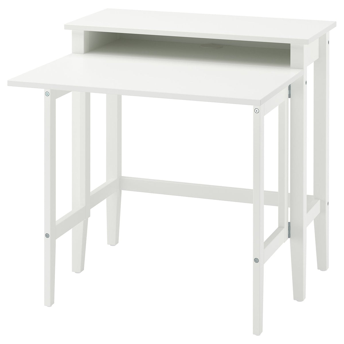 GULLABERG gateleg desk, white, 84x41/91x85 cm