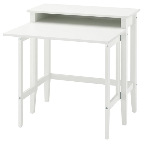 GULLABERG gateleg desk, white, 84x41/91x85 cm
