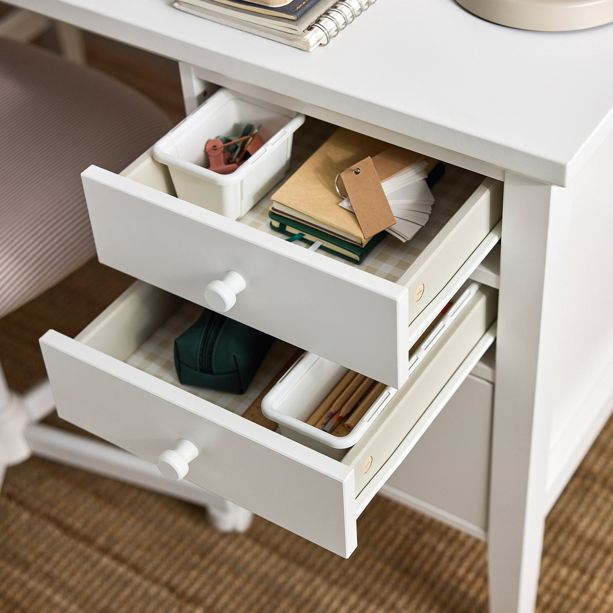 GULLABERG desk, white, 120x65x75 cm