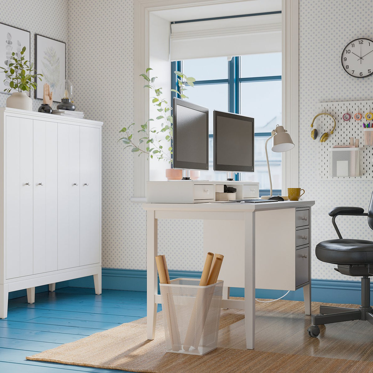 GULLABERG desk, white, 120x65x75 cm