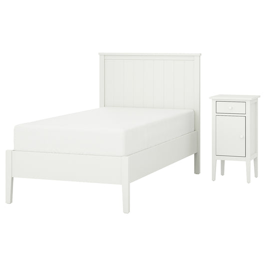 GULLABERG bedroom furniture, set of 2, white, 90x200 cm