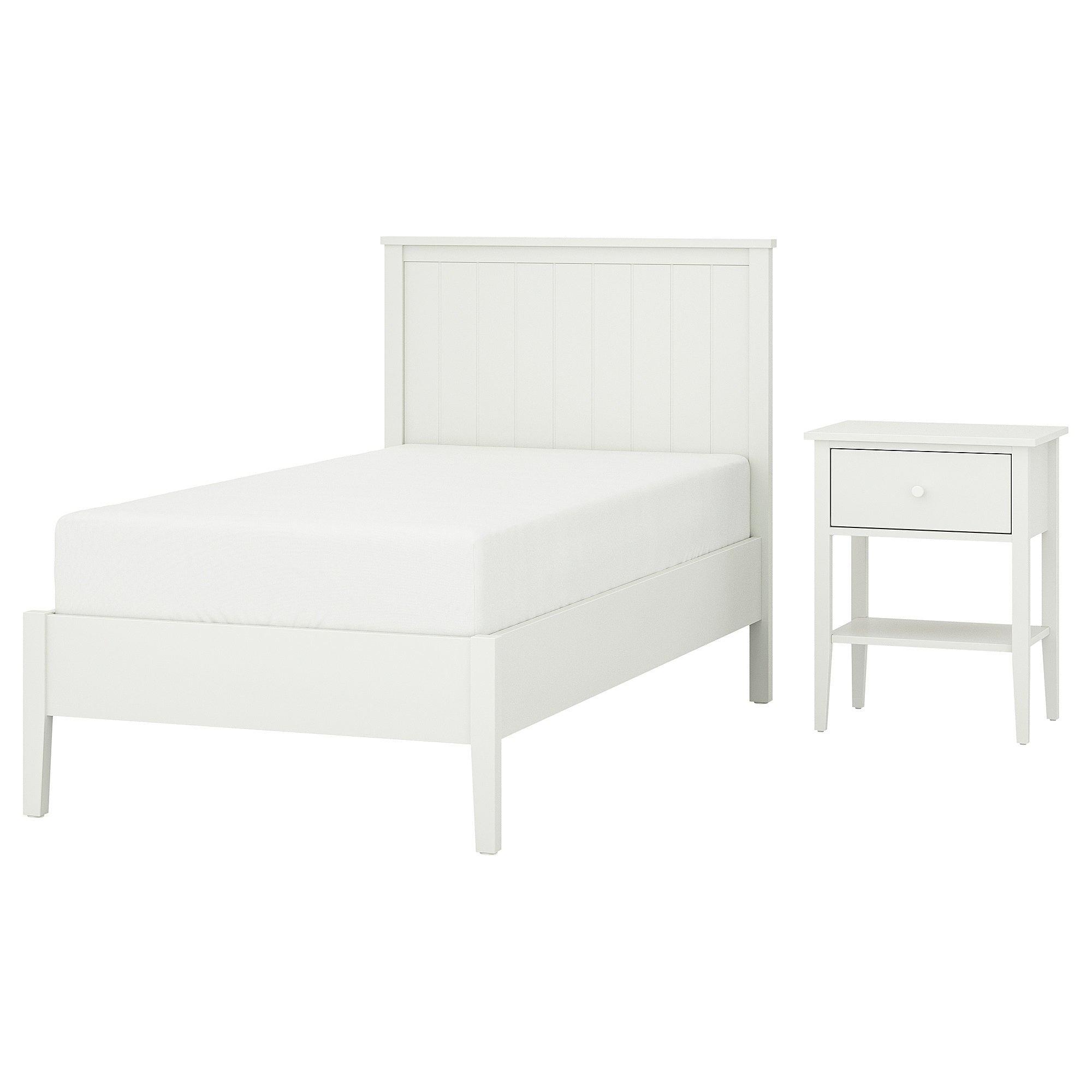GULLABERG bedroom furniture, set of 2, white, 90x200 cm