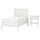 GULLABERG bedroom furniture, set of 2, white, 90x200 cm