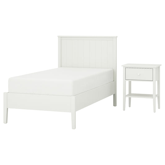 GULLABERG bedroom furniture, set of 2, white, 90x200 cm