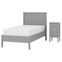 GULLABERG bedroom furniture, set of 2, grey, 90x200 cm