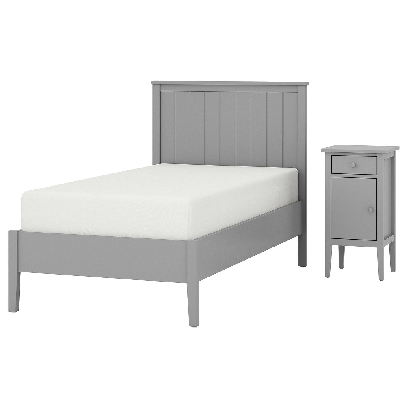 GULLABERG bedroom furniture, set of 2, grey, 90x200 cm