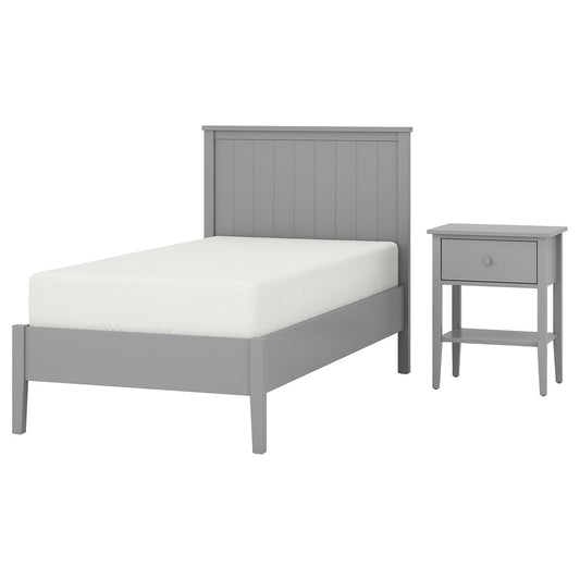 GULLABERG bedroom furniture, set of 2, grey, 200x90 cm