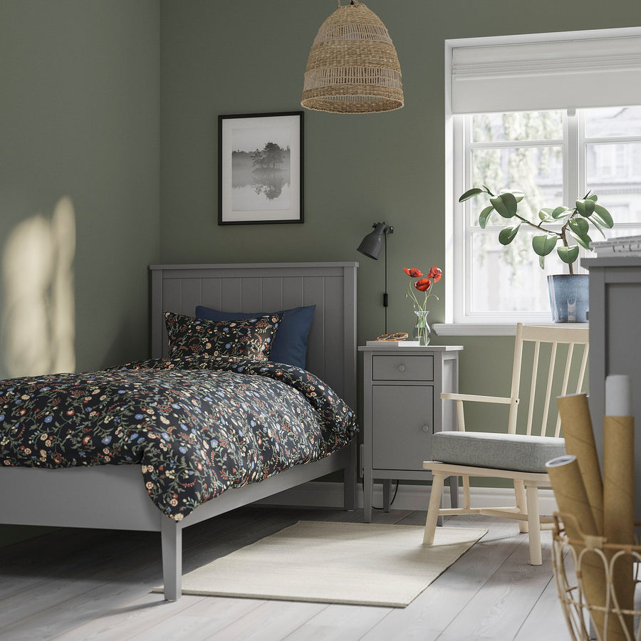 GULLABERG bedroom furniture, set of 2, grey, 200x90 cm