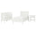 GULLABERG bedroom furniture, set of 3, white, 90x200 cm