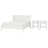 GULLABERG bedroom furniture, set of 3, white, 140x200 cm