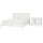 GULLABERG bedroom furniture, set of 3, white, 140x200 cm