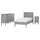 GULLABERG bedroom furniture, set of 3, grey, 200x90 cm