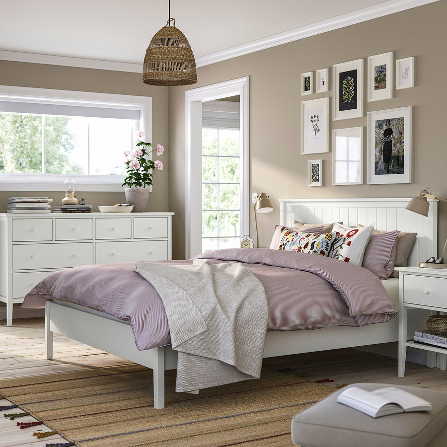 GULLABERG bedroom furniture, set of 4, white, 160x200 cm