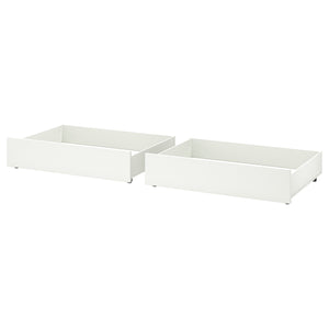 GULLABERG bed storage box, set of 2, white, 200 cm