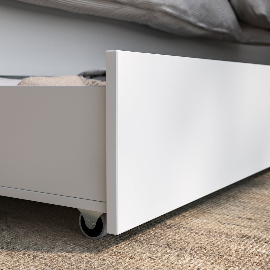 GULLABERG bed storage box, set of 2, white, 200 cm