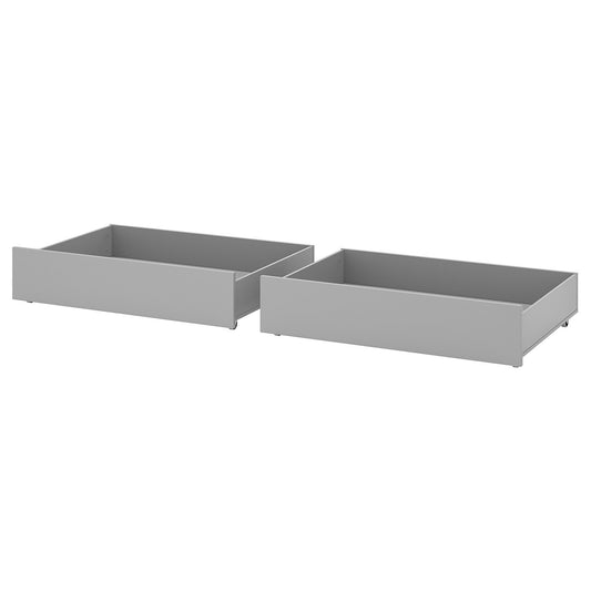 GULLABERG bed storage box, set of 2, grey, 200x99 cm