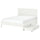 GULLABERG bed frame with 2 storage boxes, white/Luröy, 160x200 cm