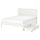 GULLABERG bed frame with 2 storage boxes, white/Luröy, 140x200 cm