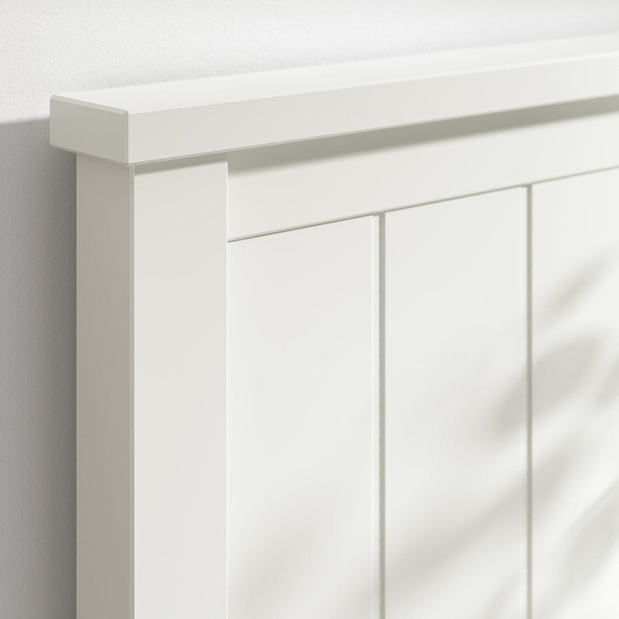 GULLABERG bed frame with 2 storage boxes, white/Luröy, 208x95 cm