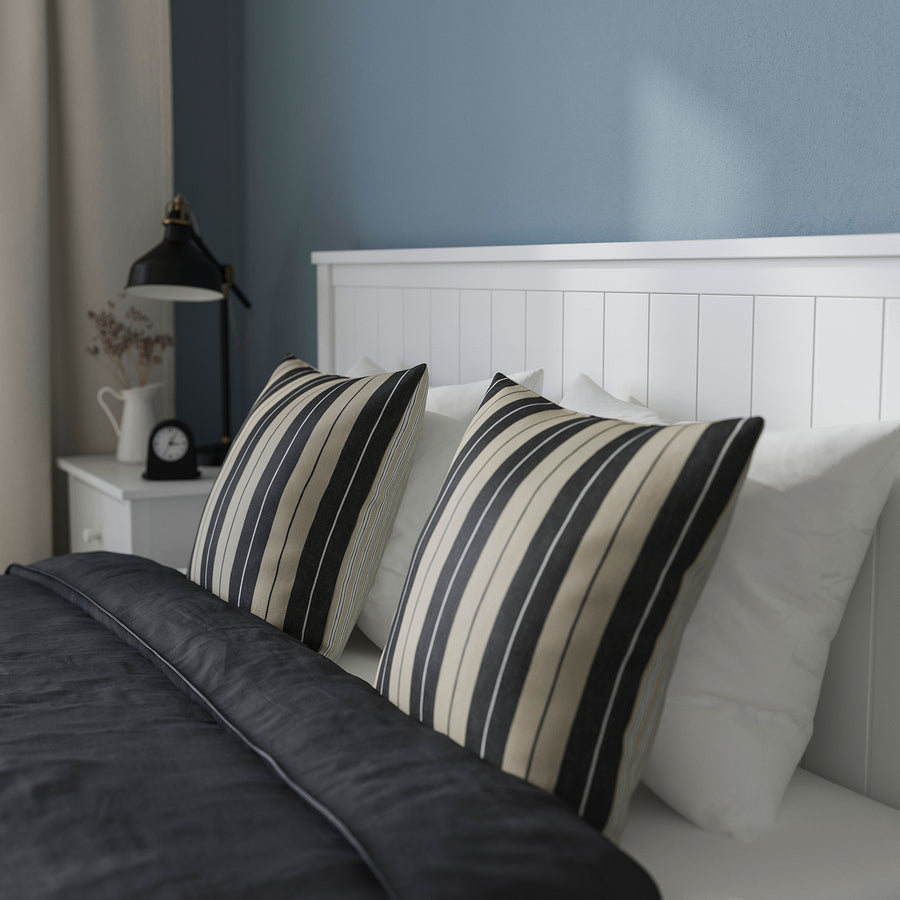 GULLABERG bed frame with 2 storage boxes, white/Luröy, 208x95 cm