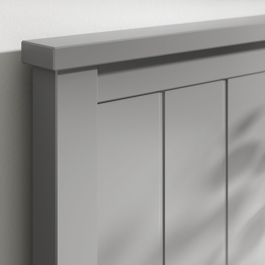 GULLABERG bed frame with 2 storage boxes, grey/Luröy, 208x95 cm