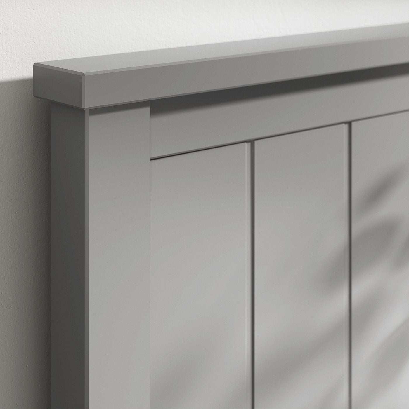 GULLABERG bed frame with 2 storage boxes, grey, 90x200 cm