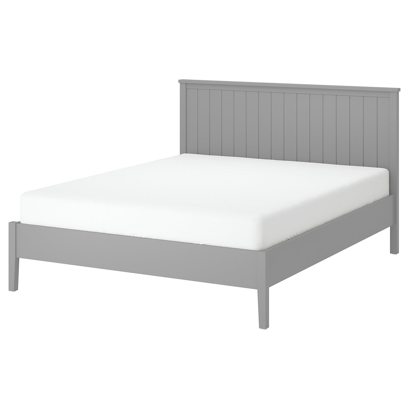 GULLABERG bed frame, grey/Leirsund, 160x200 cm
