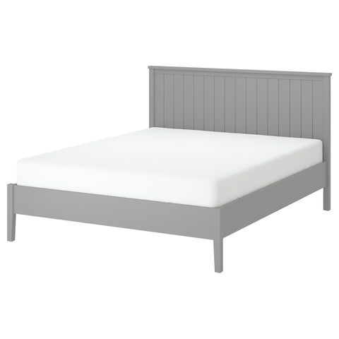 GULLABERG bed frame, grey/Luröy, 140x200 cm