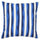 GULLBERGSÖ cushion cover, blue stripe pattern/outdoor indoor