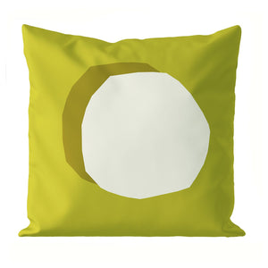 GULLBERGSÖ cushion cover, bright yellow white/outdoor indoor, 50x50 cm