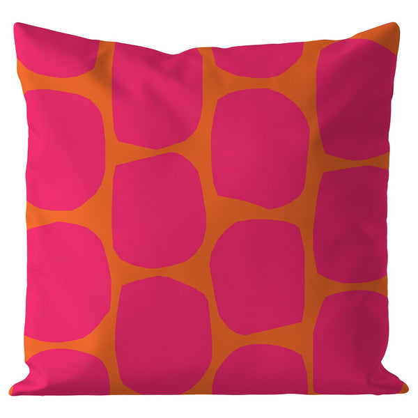 GULLBERGSÖ cushion cover, bright pink bright orange/outdoor indoor, 50x50 cm