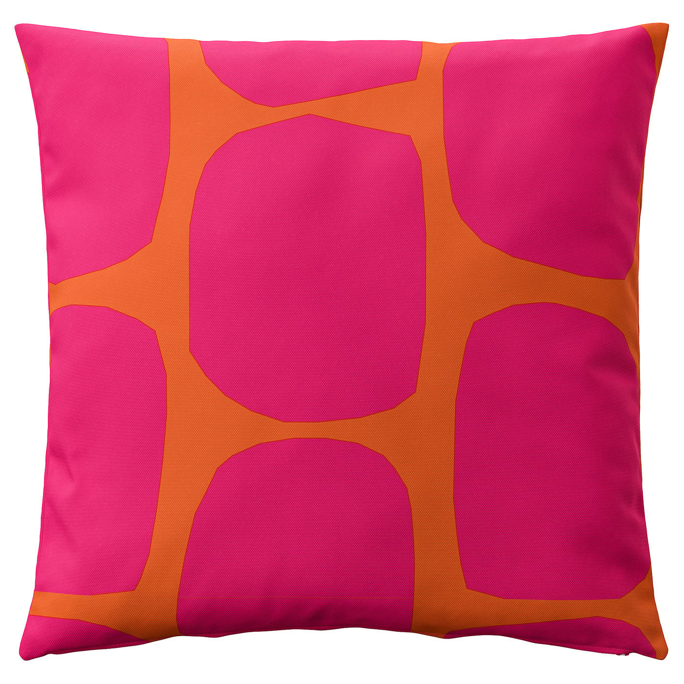 GULLBERGSÖ cushion cover, bright pink bright orange/outdoor indoor, 50x50 cm
