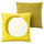 GULLBERGSÖ / HJÄRTERÖ cushion, set of 2, bright yellow/white bright pink/bright orange/out/indoor, 50x50 cm