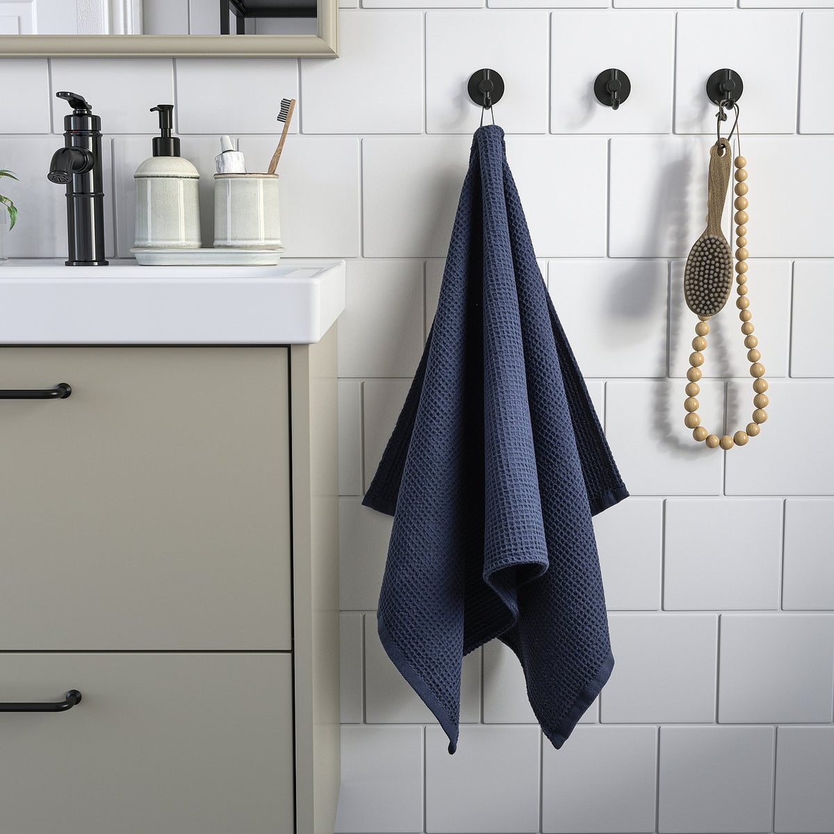 GULLDYNA hand towel, dark blue, 50x100 cm
