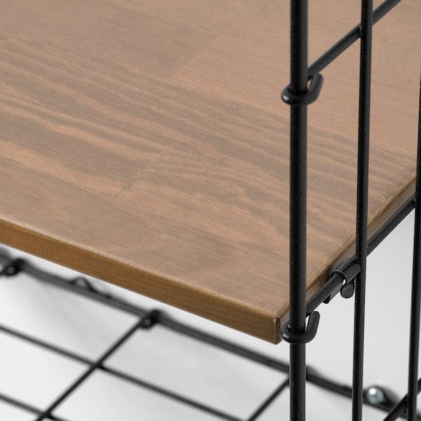 Ikea GULLHULT - Wall shelf, black/pine antique effect, 30x40 cm