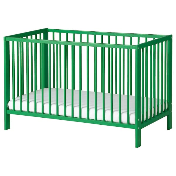 Ikea GULLIVER - Cot, green, 60x120 cm