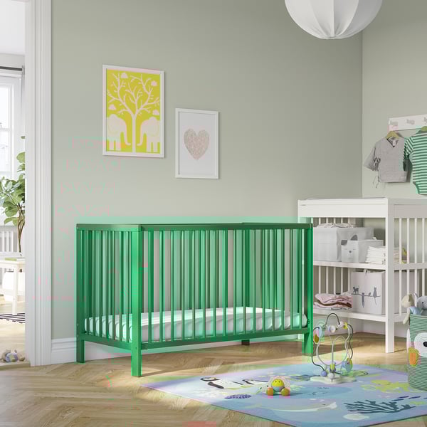 GULLIVER - GULLIVER Cot, green, 60x120 cm