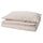 GULLNATTLJUS duvet cover and pillowcase, white/floral pattern