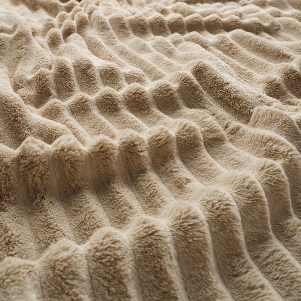 GULLSTRÅLE bedspread, light beige, 230x250 cm