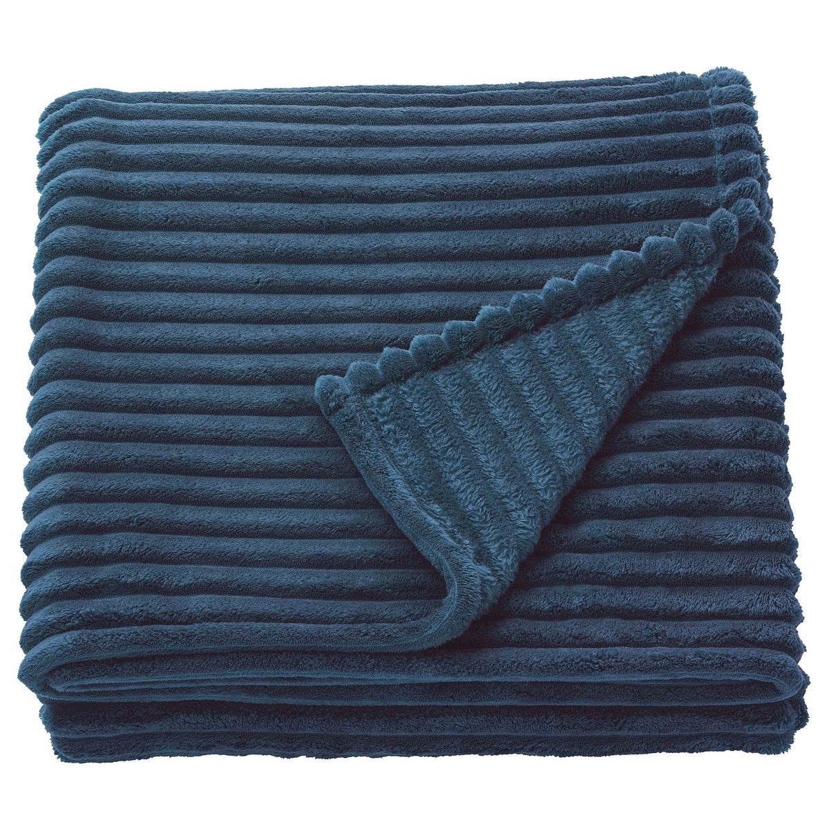 GULLSTRÅLE bedspread, dark blue, 230x250 cm