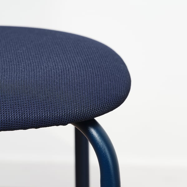 GULTARP stool, dark blue/Remmarn dark blue, 33 cm